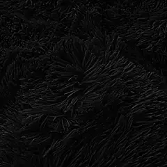 GENERICO - COBERTOR PELUDITO UNICOLOR NEGRO CON CHIPORRO KING GS