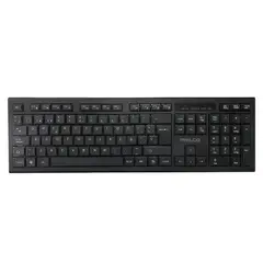 PHILCO - Teclado Inalámbrico Wireless 24GHz Teclas Multimedia Negro