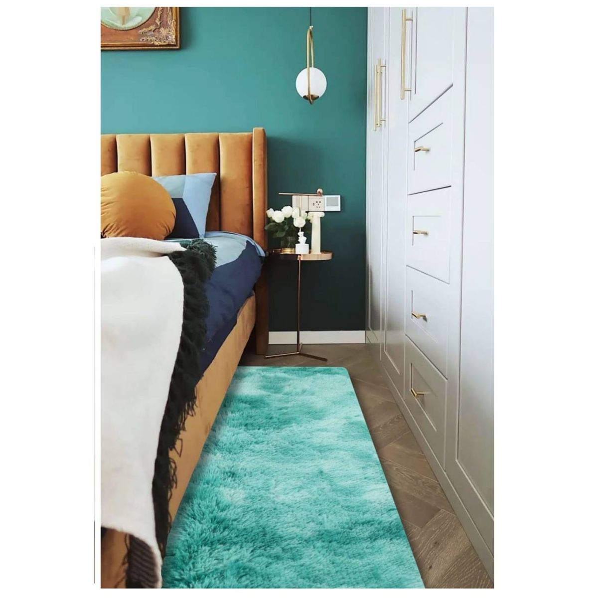 ANGELES DEL HOGAR - Alfombras peludas Pasilleras O Bajadas de cama 55x200 cm