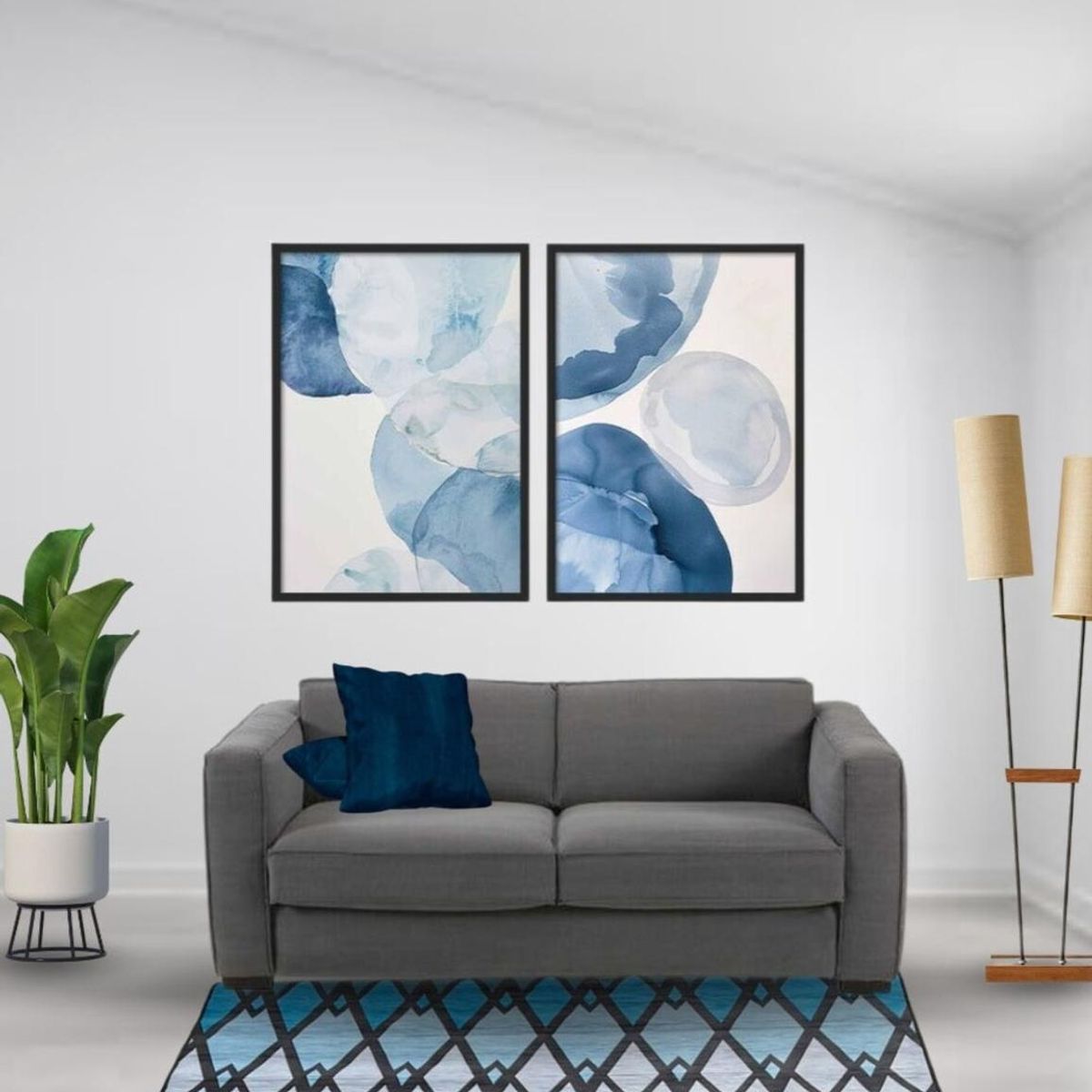 CLEMS CORTINAS - Alfombra Diseño Denver Para Living 150x200 Clems