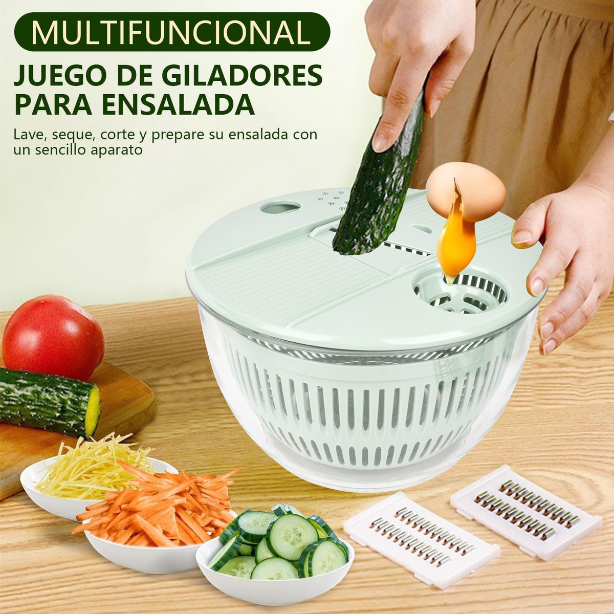 YAYKO - Centrífuga para verduras Secador De Verdura Acesorio Cocina
