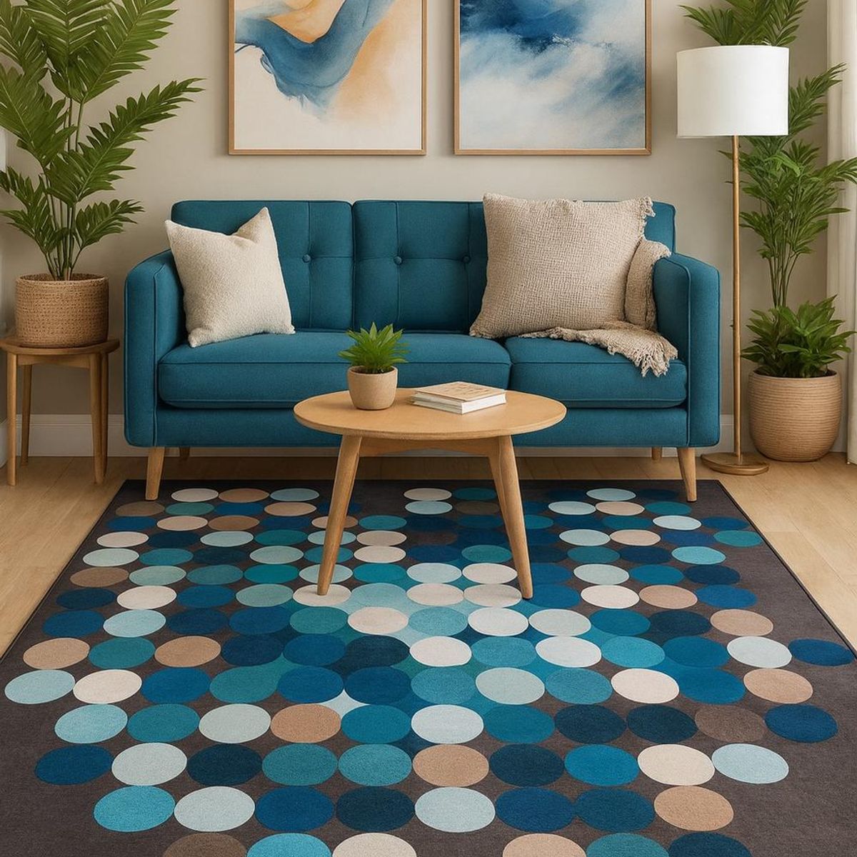 CLEMS CORTINAS - Alfombra Diseño Berlin Para Living 200x220 Clems