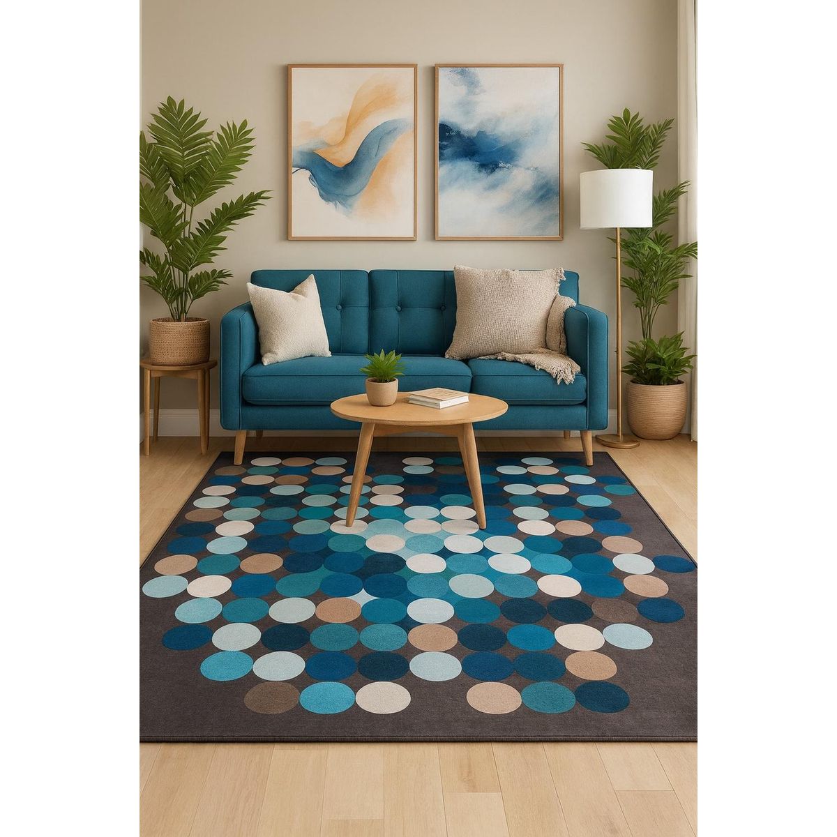 CLEMS CORTINAS - Alfombra Diseño Berlin Para Living 200x220 Clems