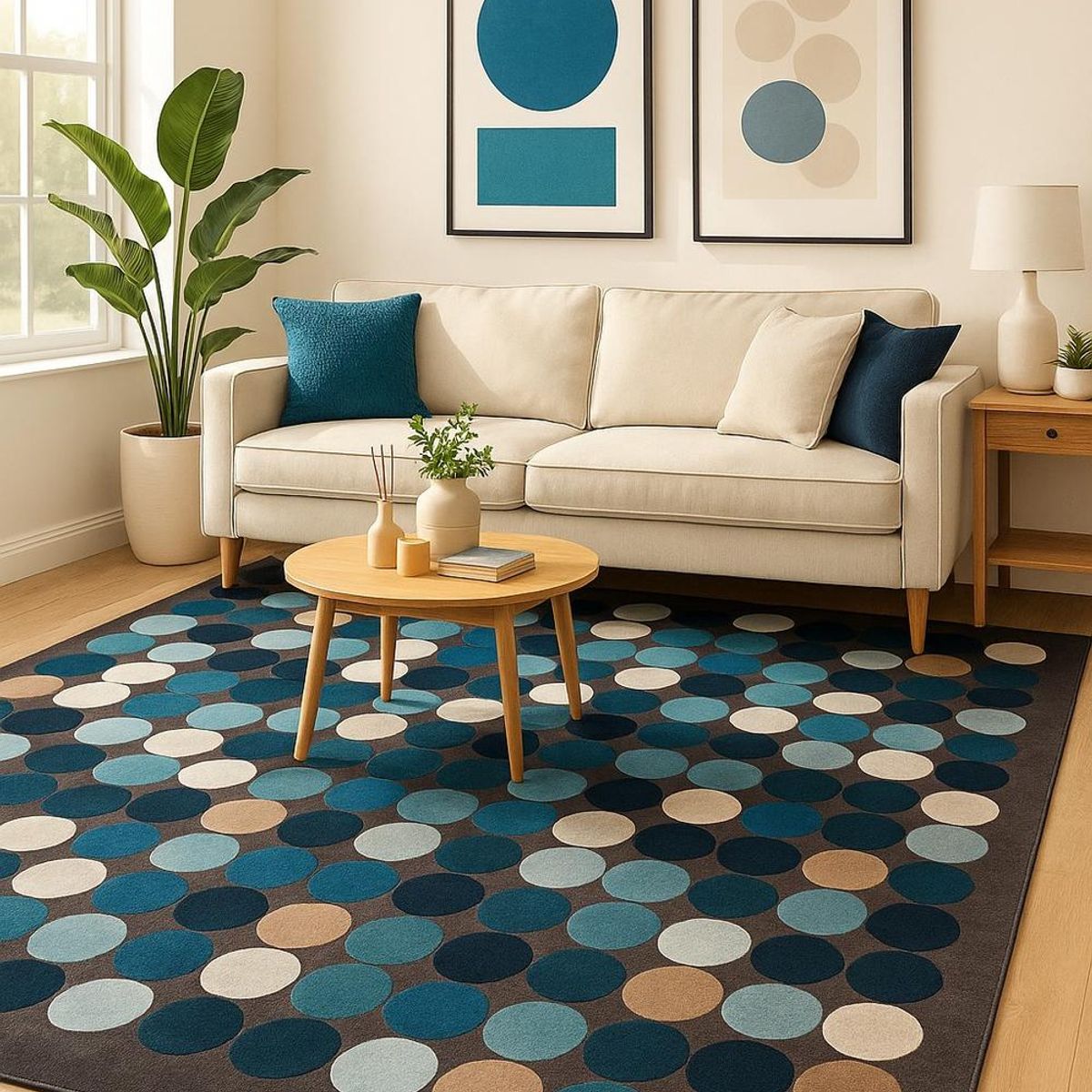 CLEMS CORTINAS - Alfombra Diseño Berlin Para Living 200x220 Clems