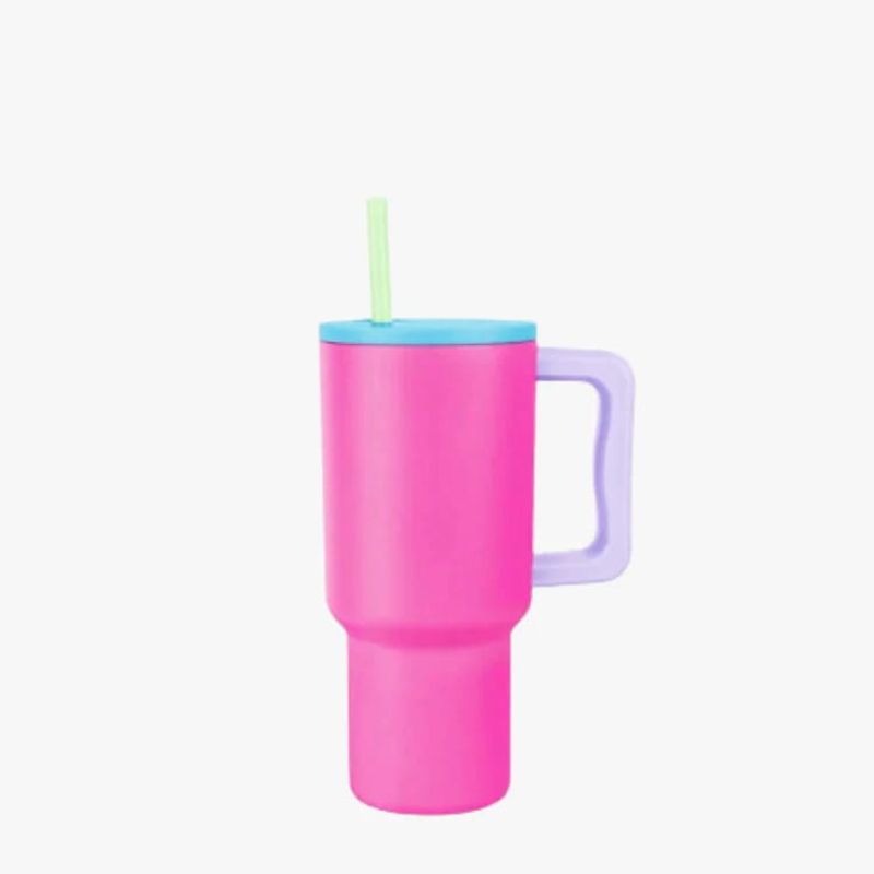 PARTYGLOBOS - Vaso Térmico Premium 900 Ml FUCSIA Multicolor
