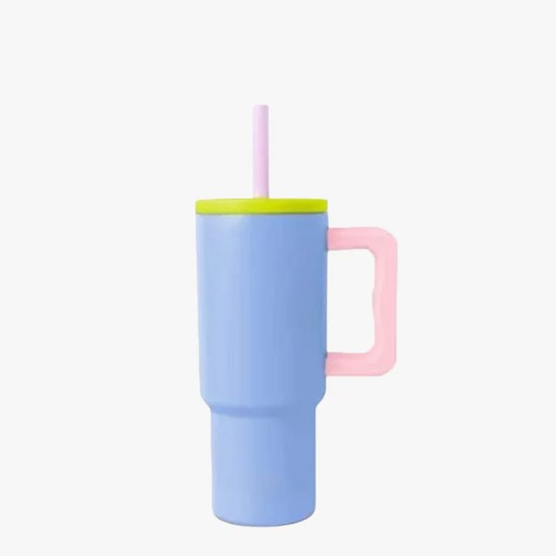 PARTYGLOBOS - Vaso Térmico Premium 900 Ml AZUL  Multicolor