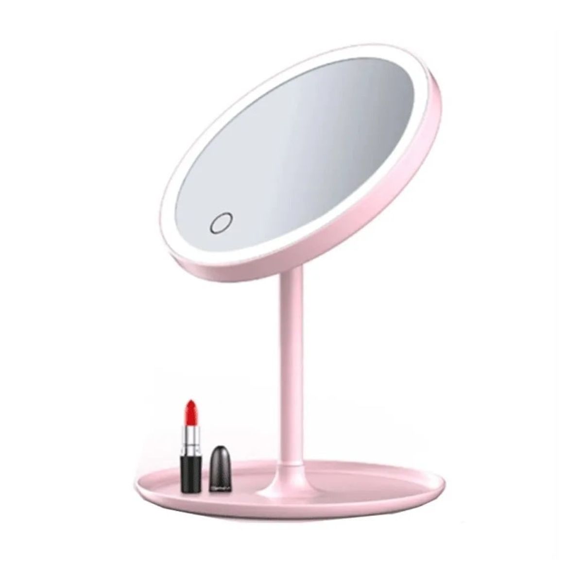 GENERICO - Espejo Con Luz Led Para Maquillaje Plegable Redondo Usb