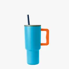 PARTYGLOBOS - Vaso Térmico Premium 900 Ml CELESTE Multicolor