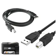 GENERICO - Cable Usb Para Impresora Color Negro 1.5