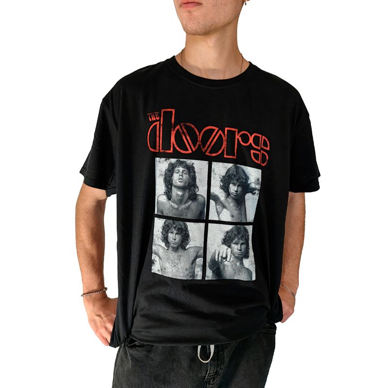 ROCK OFF OFFICIALLY LICENSED PRODUCTS - Polera original unisex de The Doors diseño Jim Morrison session