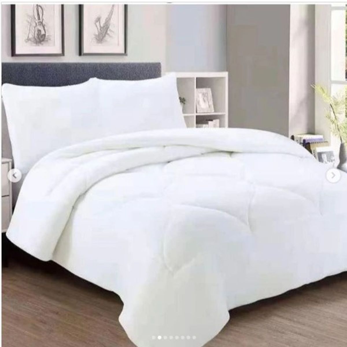 GENERICO - COBERTOR PLUSH CON CHIPORRO UNICOLOR BLANCO 2 PLAZAS GS