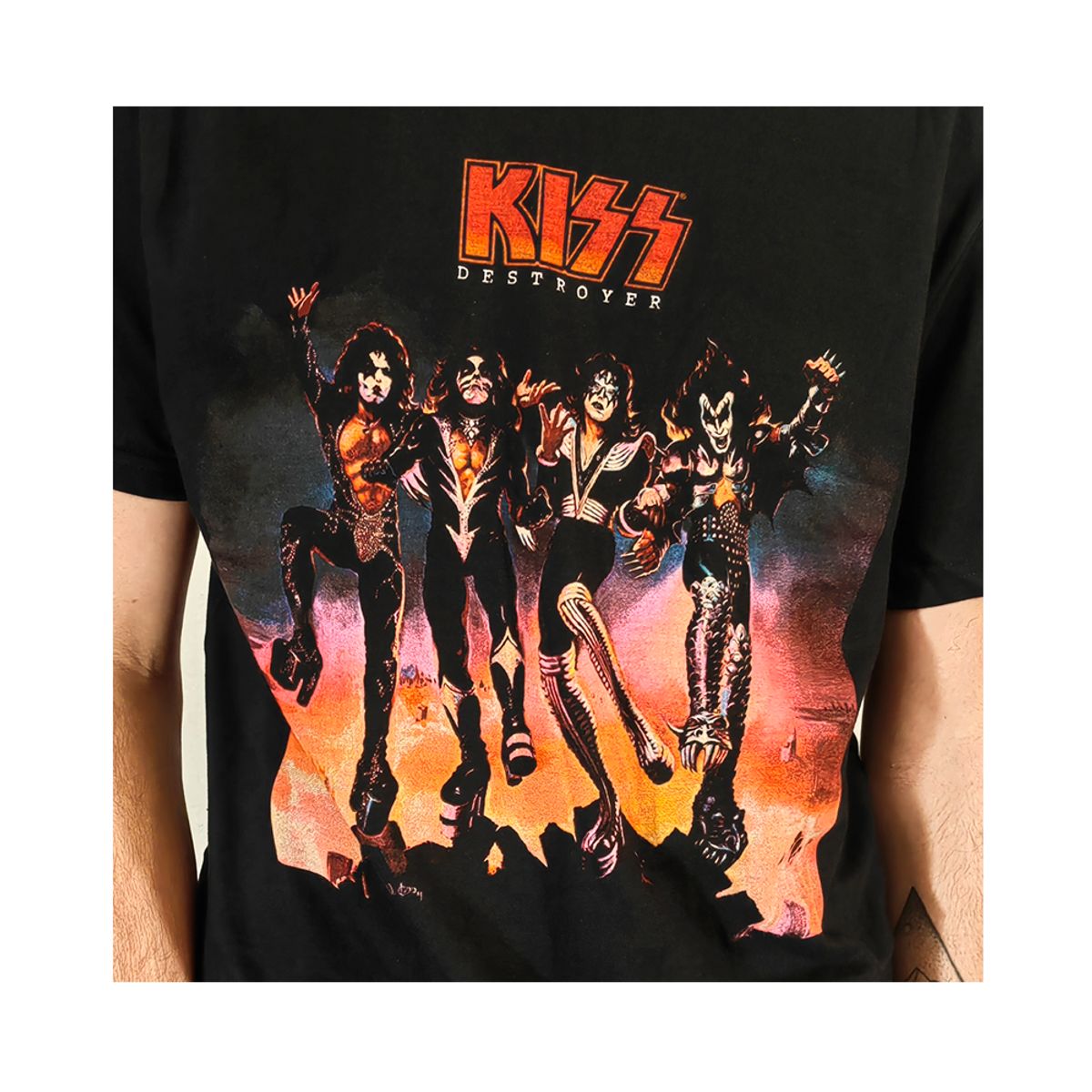 ROCK OFF OFFICIALLY LICENSED PRODUCTS - Polera original unisex de Kiss diseño del disco Destroyer