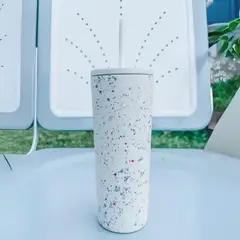 PARTYGLOBOS - Vaso Térmico 700ml + 2 Tapas CONFETI