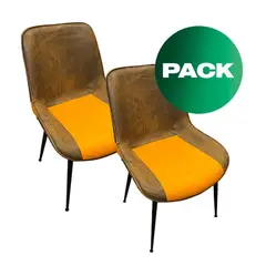 SDFIT - Set de 2x Sillas Bariloche café B3079-1