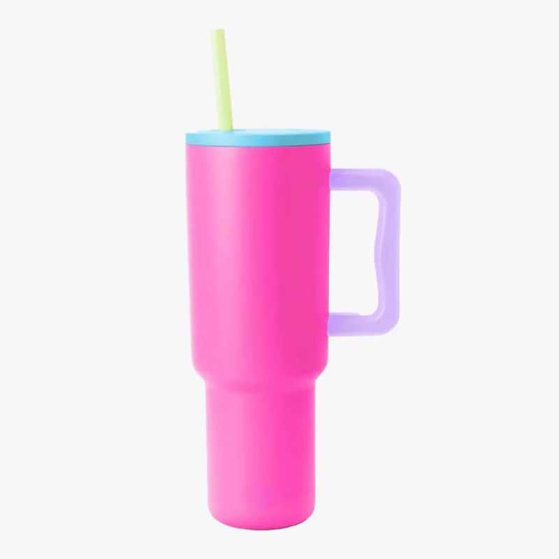 PARTYGLOBOS - Vaso Térmico Premium 1200 Ml FUCSIA MULTI Edicion Limitada