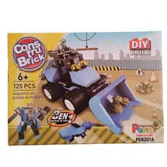 CONSTRUBRICK - Juego Bloques 3 En 1 Camion Cargador 125 Pcs