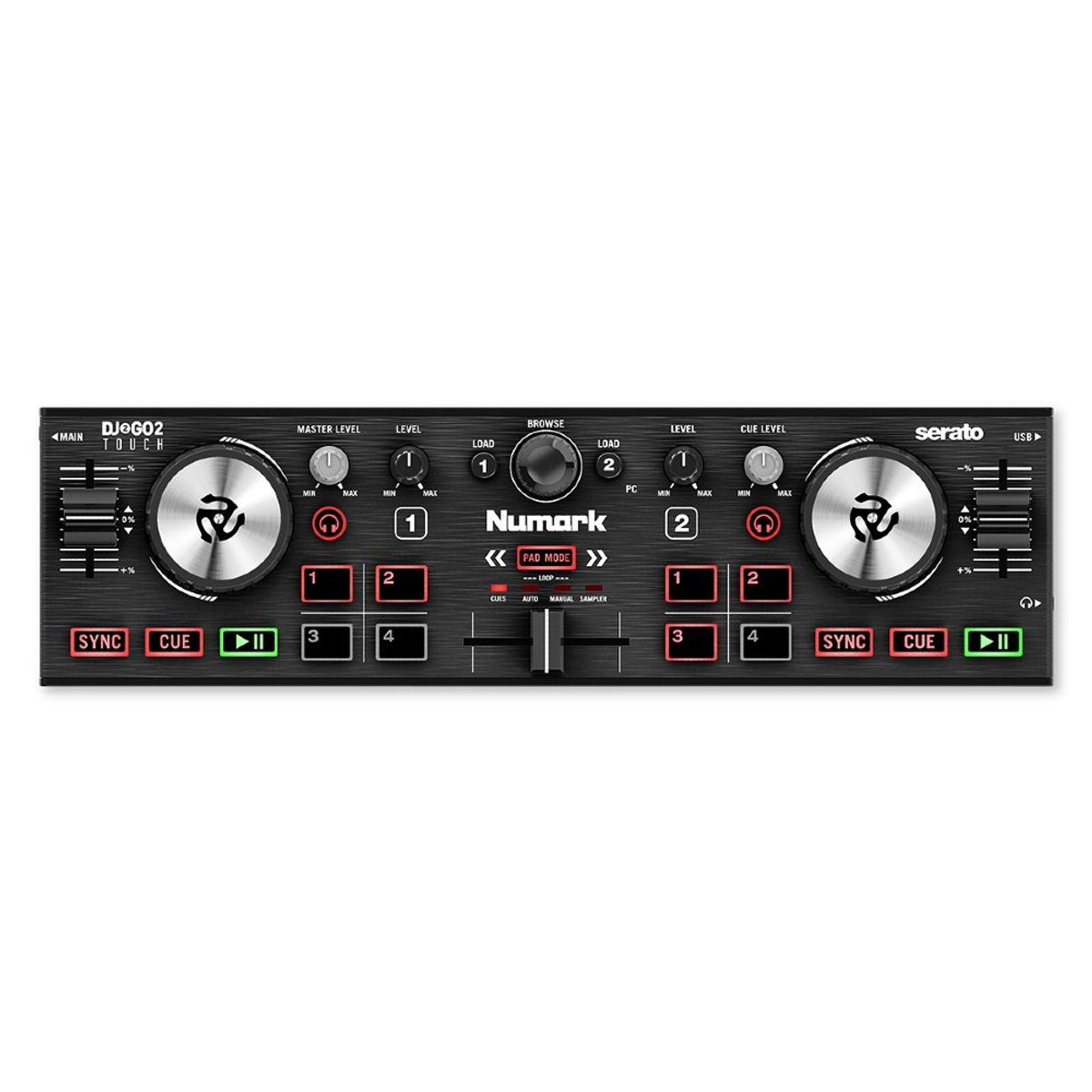 NUMARK - Controlador Dj  DJ2GO2 Touch Numark