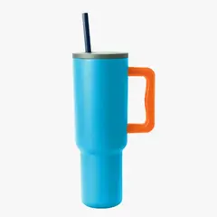 PARTYGLOBOS - Vaso Térmico Premium 1200 Ml CELESTE MULTI Edicion Limitada