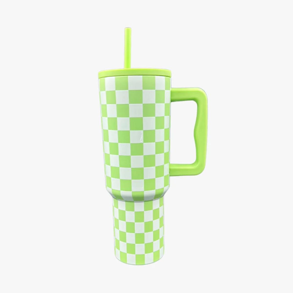 PARTYGLOBOS - Vaso Térmico Premium 1200 Ml VERDE ROMBOS Edicion Limitada