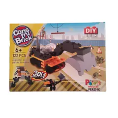 CONSTRUBRICK - Juego Bloques 3 En 1 Excavadora 122 Pcs