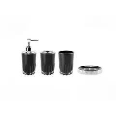 GENERICO - Set De Baño 4 Piezas Portacepillos Pasta Jaboneras & Vaso