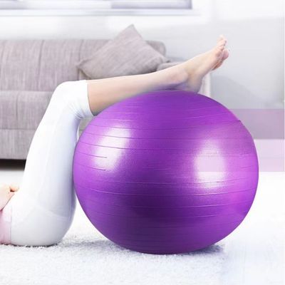 Imagen 2 del producto Pelota Morado Balón Pilates YOGA 75 cm con Inflador