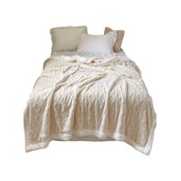 FRAZADA DE PLUSH Y SHERPA ELEGANTE