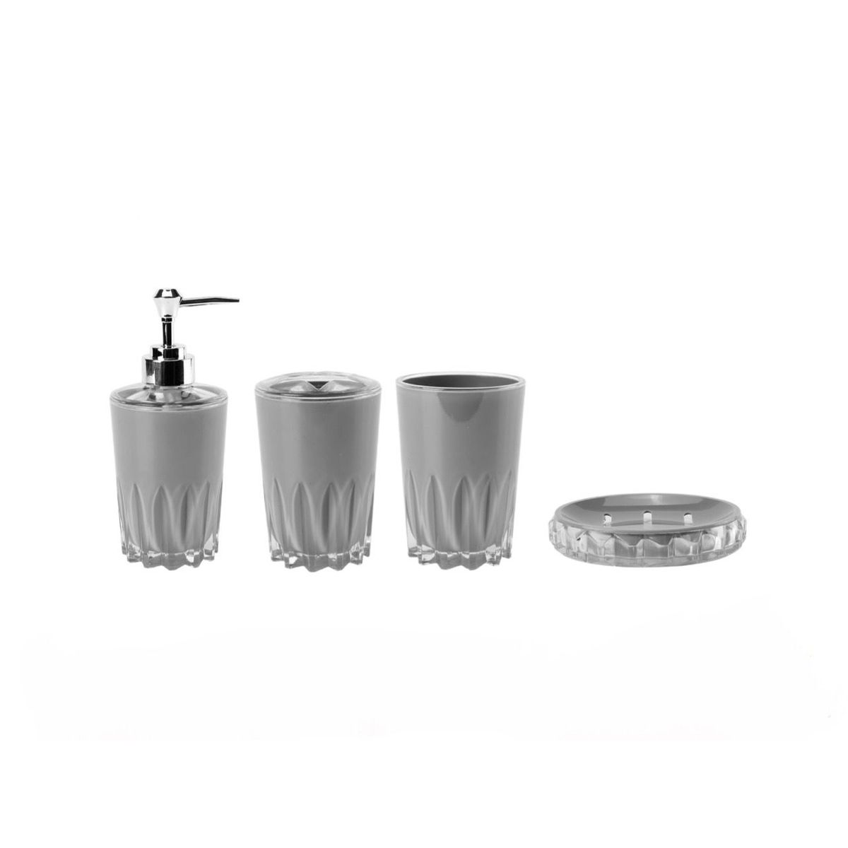 GENERICO - Set De Baño 4 Piezas Portacepillos Pasta Jaboneras & Vaso