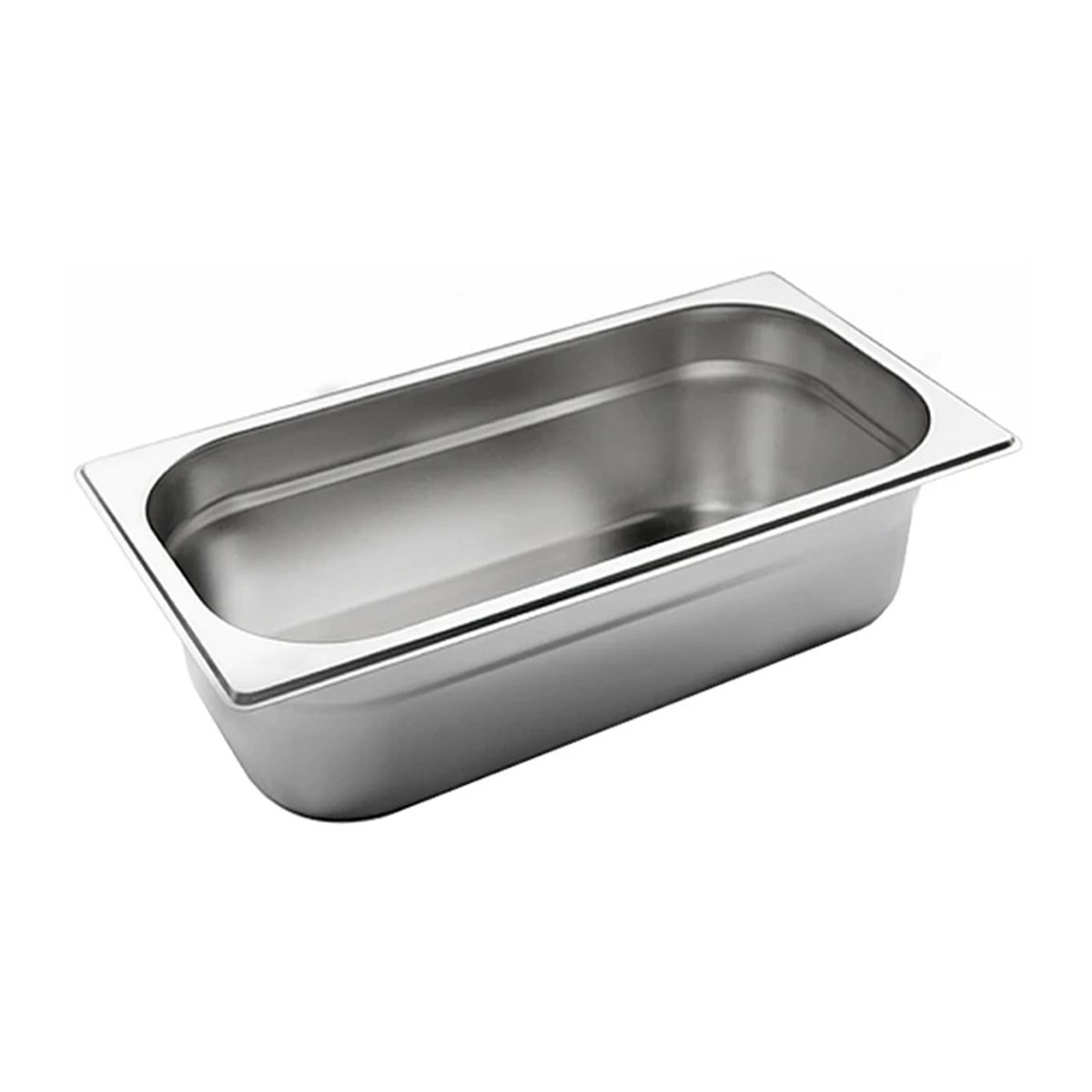 GENERICO - Deposito Gastronomico Acero Inox 1/3 10 Cm Con Tapa (32x17)
