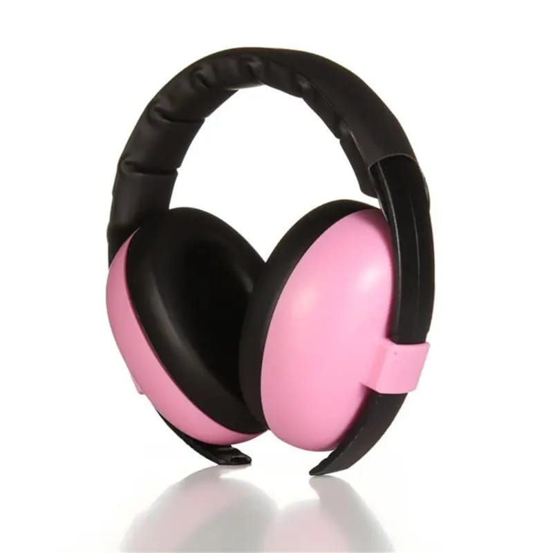 OEM - OREJERAS PROTECTORAS ANTIRRUIDOS PARA BEBE ROSA