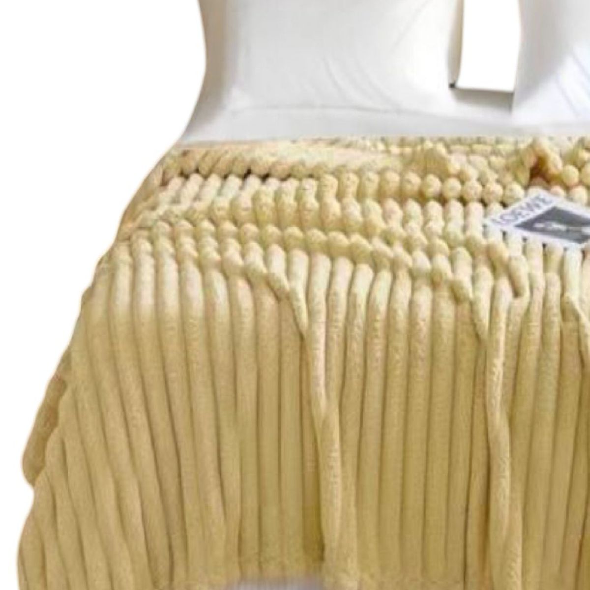 GENERICO - FRAZADA DE PLUSH Y SHERPA ELEGANTE