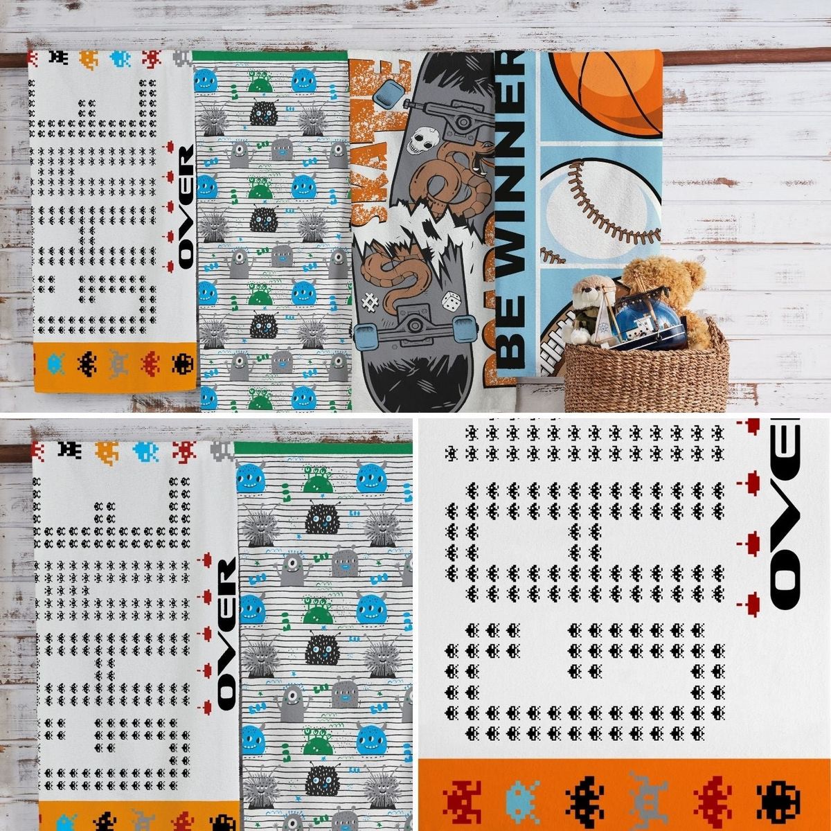 TEKA - Toalla de Baño Candy Gamer - 65 x 115cm - 300 gm² - 100% Algodón - Teka