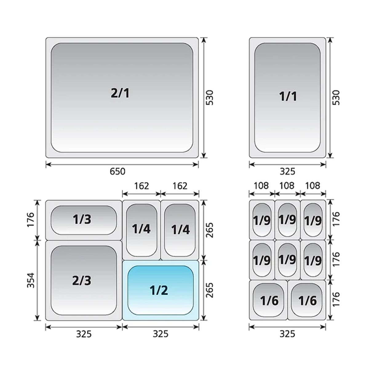GENERICO - Tapa Deposito Gastronomico Acero Inoxidable 14 26x16