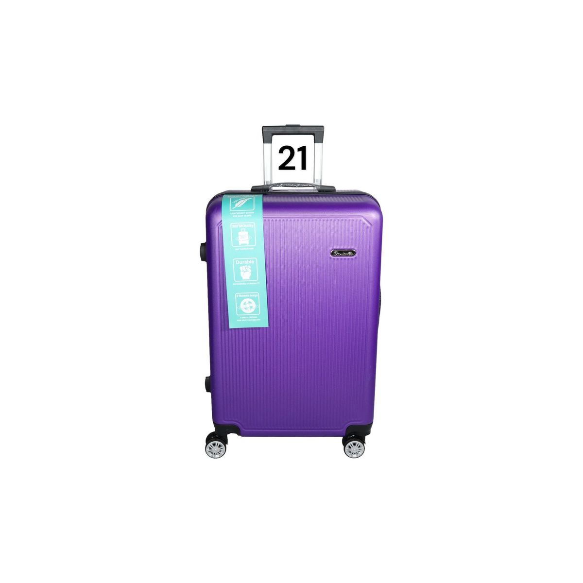 DINASTELLA - Maleta de Viaje Ruedas 360 y candado 21L Rigida ABS Danicolle Morada