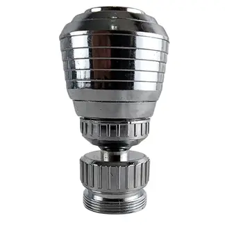 GENERICO - Grifo de Aireador 360 Grados Gris Accesorio Baño