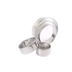 GENERICO - Molde Para Mouse Timbal Redondo Anillo Redondo Color Gris Oscuro