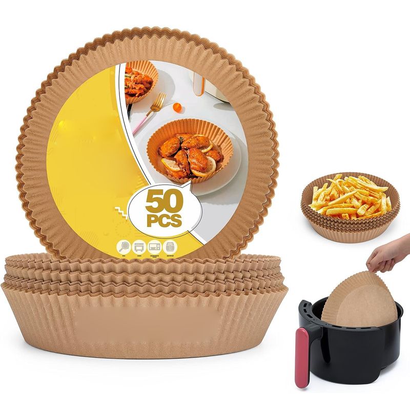 GENERICO - Platos De Papel Para Airfryer Plato Forro Desechable Freidor