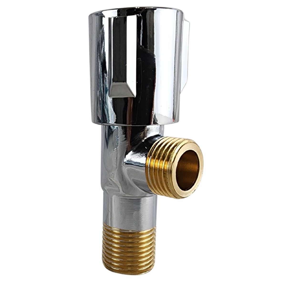 GENERICO - Válvula de Ángulo Cromada de Acero Repuesto Premium para Grifería