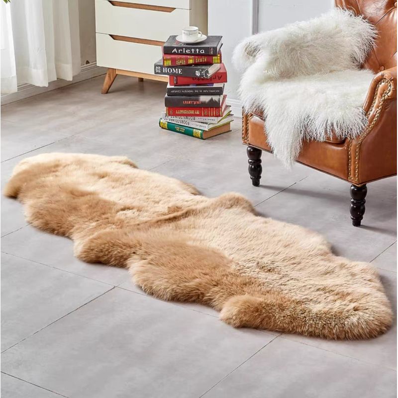 ANGELES DEL HOGAR - Alfombra  piel de oveja 180x 60 cm