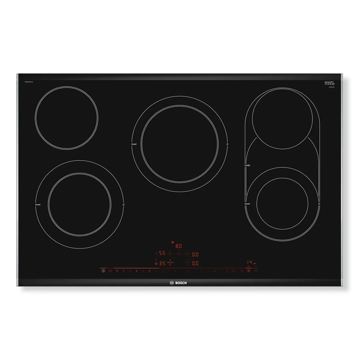 BOSCH - Encimera Vitrocerámica Bosch 60 cm Negro