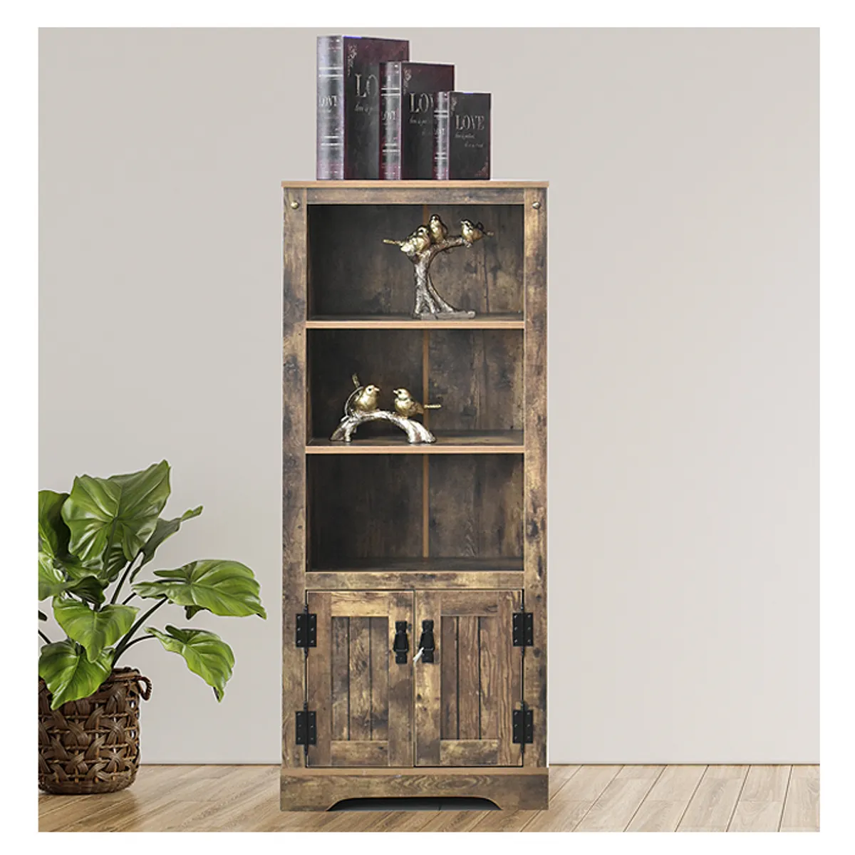 MSA MUEBLES SANTA ANA - Estante Kansas (140 X 59.5 X 39 cm )