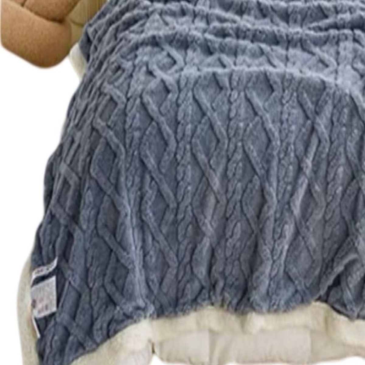 GENERICO - FRAZADA MANTA DE PLUSH Y SHERPA EXTRA SUAVES