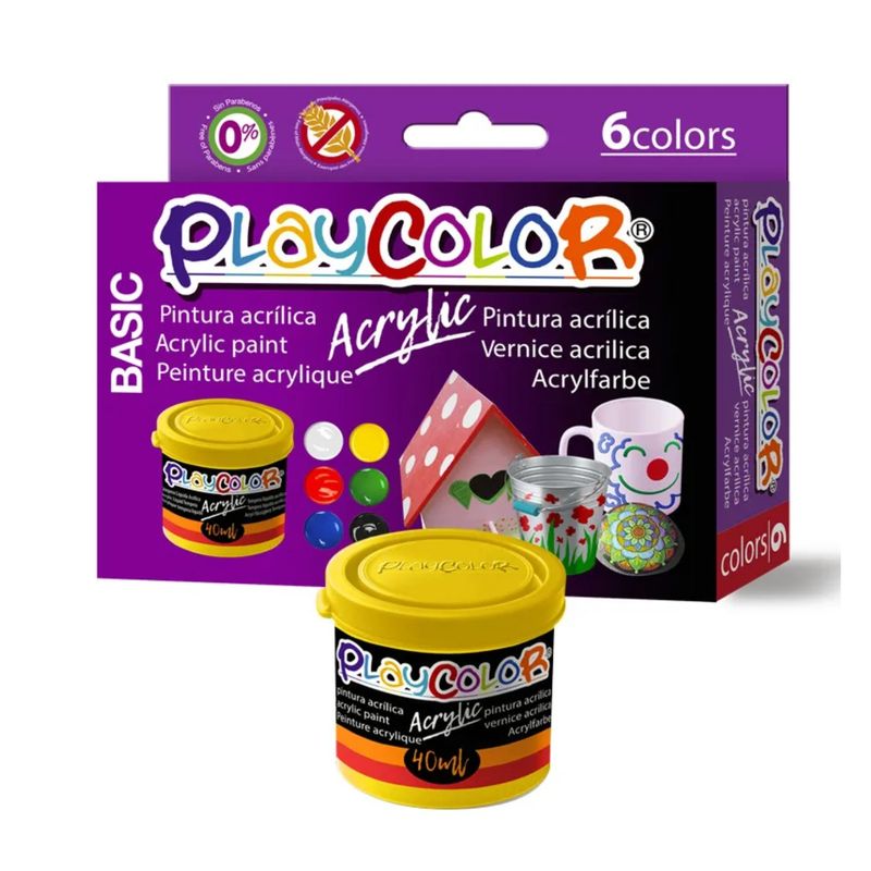 INSTANT - Pintura Acrílica 6 Colores Secado Rápido Instant - SC