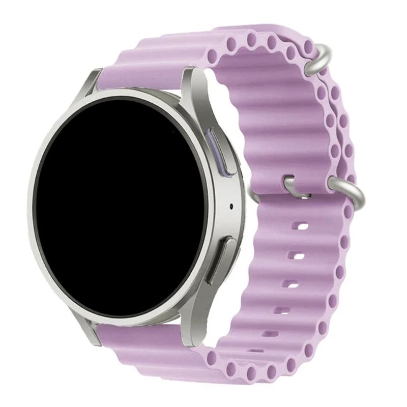 GENERICO - Correa Silicona Ocean Para Samsung Huawei 20mm Lavanda