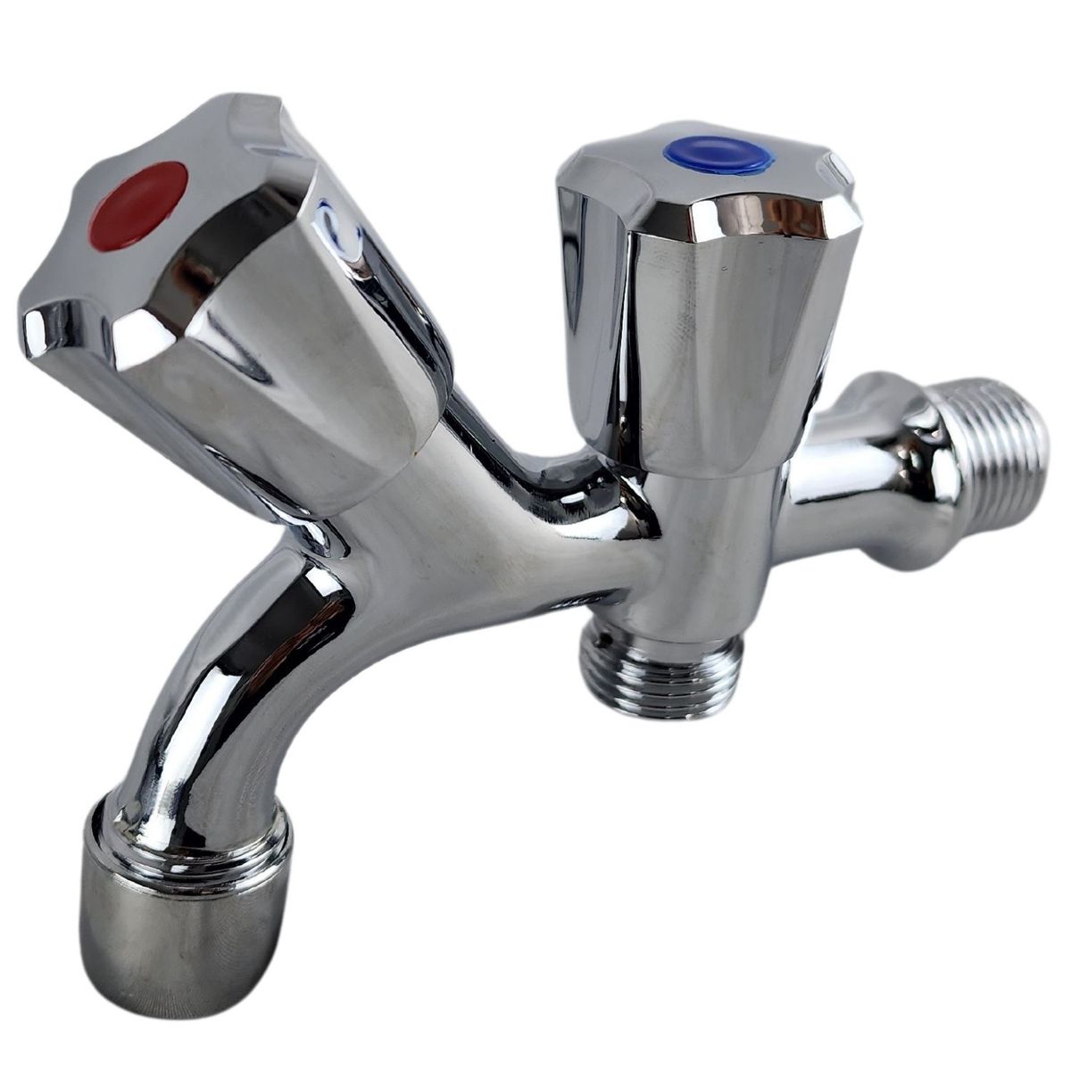 GENERICO - Llave de Jardín Paso Agua Fria y Caliente Repuesto Grifería