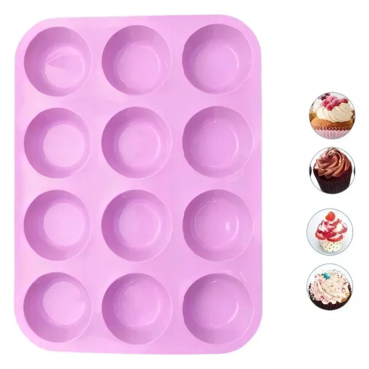 GENERICO - Molde Cupcakes Molde 12 Magdalena Molde Muffin Reposteria