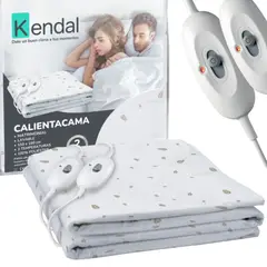 KENDAL - Calienta Camas 2 Plaza Lavable / 2 Temperaturas / SEC - Blanco