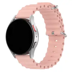 GENERICO - Correa Ocean Para Samsung Huawei Garmin Xiaomi 22mm Rosado