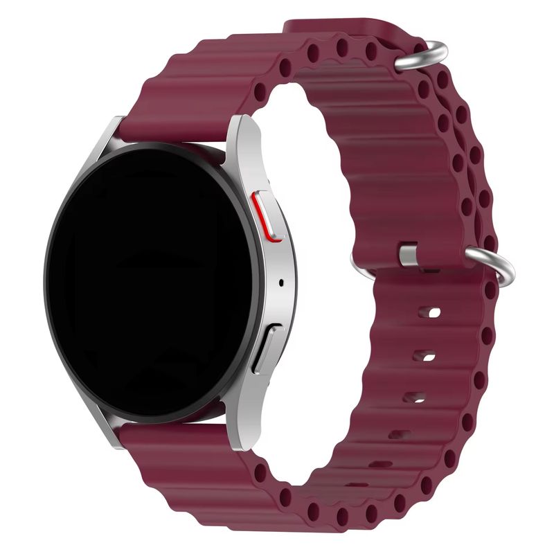 GENERICO - Correa Ocean Para Samsung Huawei Garmin Xiaomi 22mm Vino