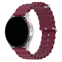 GENERICO - Correa Ocean Para Samsung Huawei Garmin Xiaomi 22mm Vino